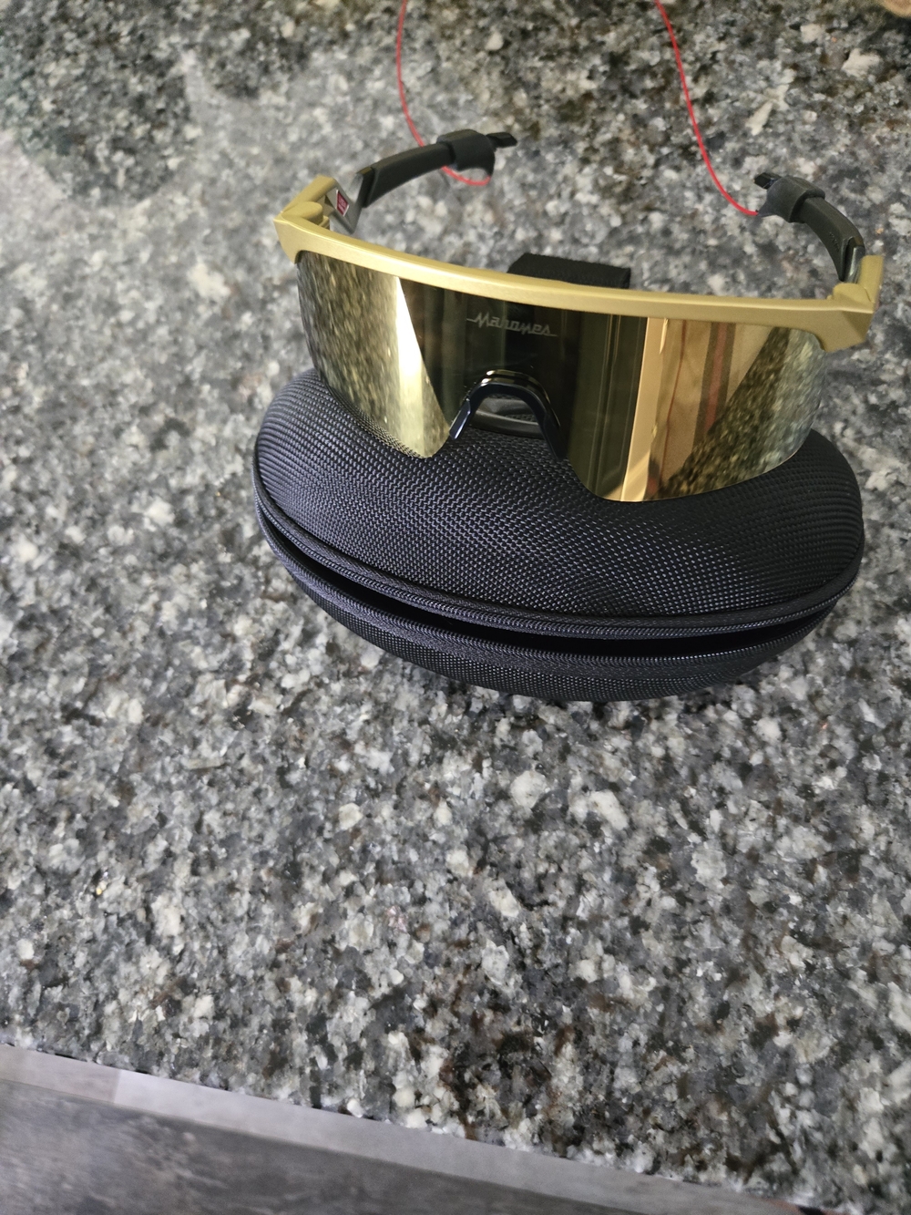 Oakley Gold Mirror Sports Sunglasses For Men